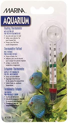 Aquarium Floating Glass Thermometer with Sucker