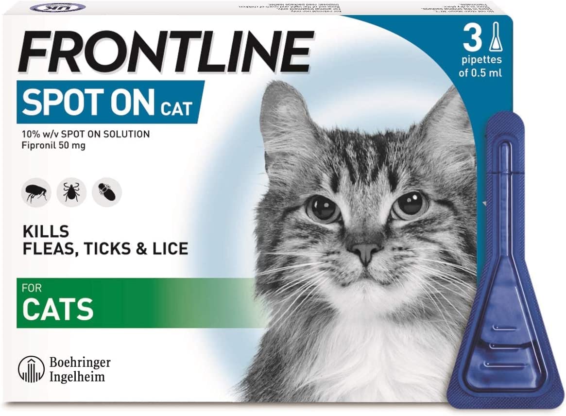 Plus Flea & Tick Treatment for Cats and Ferrets - 3&6 Pipettes