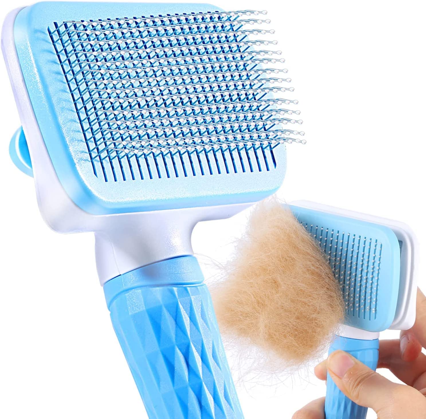 MRIMAYA Self Cleaning Slicker Brush Cat and Dog Pet Hair Removal Brush–Groomer  Shedding Grooming Tools Combs Rakes,Gently Removes Loose Undercoat, Mats  and Tangled Hair price in UAE | Amazon UAE | supermarket